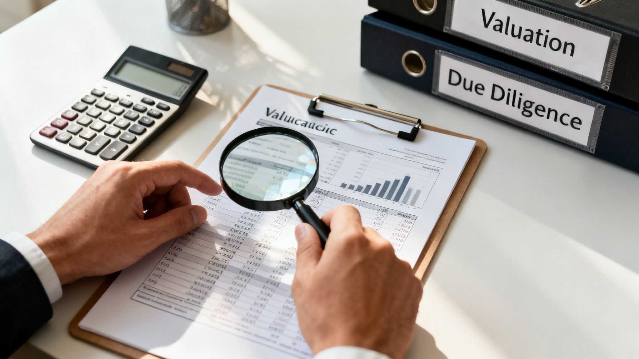 Financial analysis and valuation report review by Lighthouse Consultants.