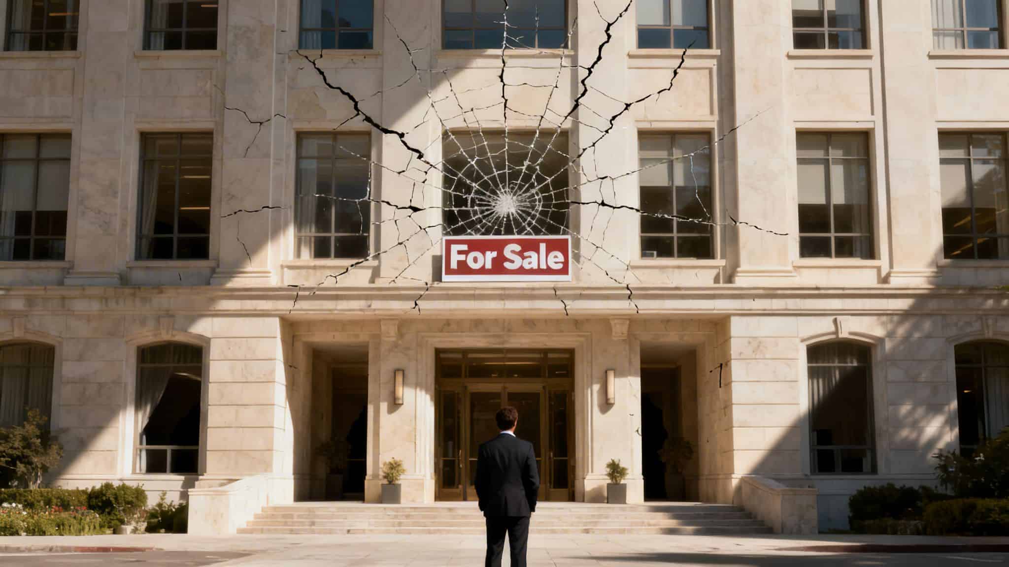 For sale sign on a building, representing business acquisition opportunities.