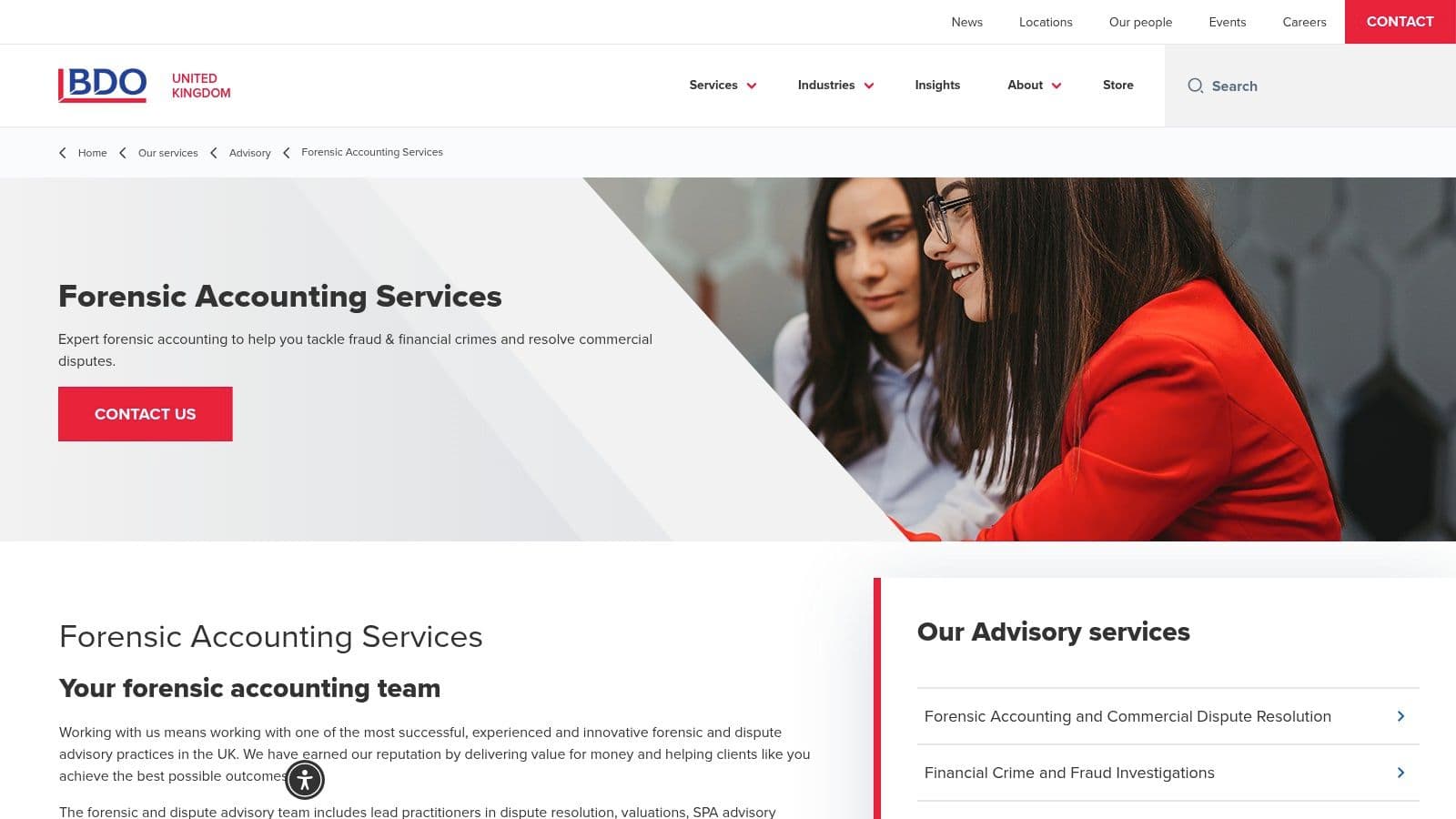 BDO UK – Forensic Accounting Services
