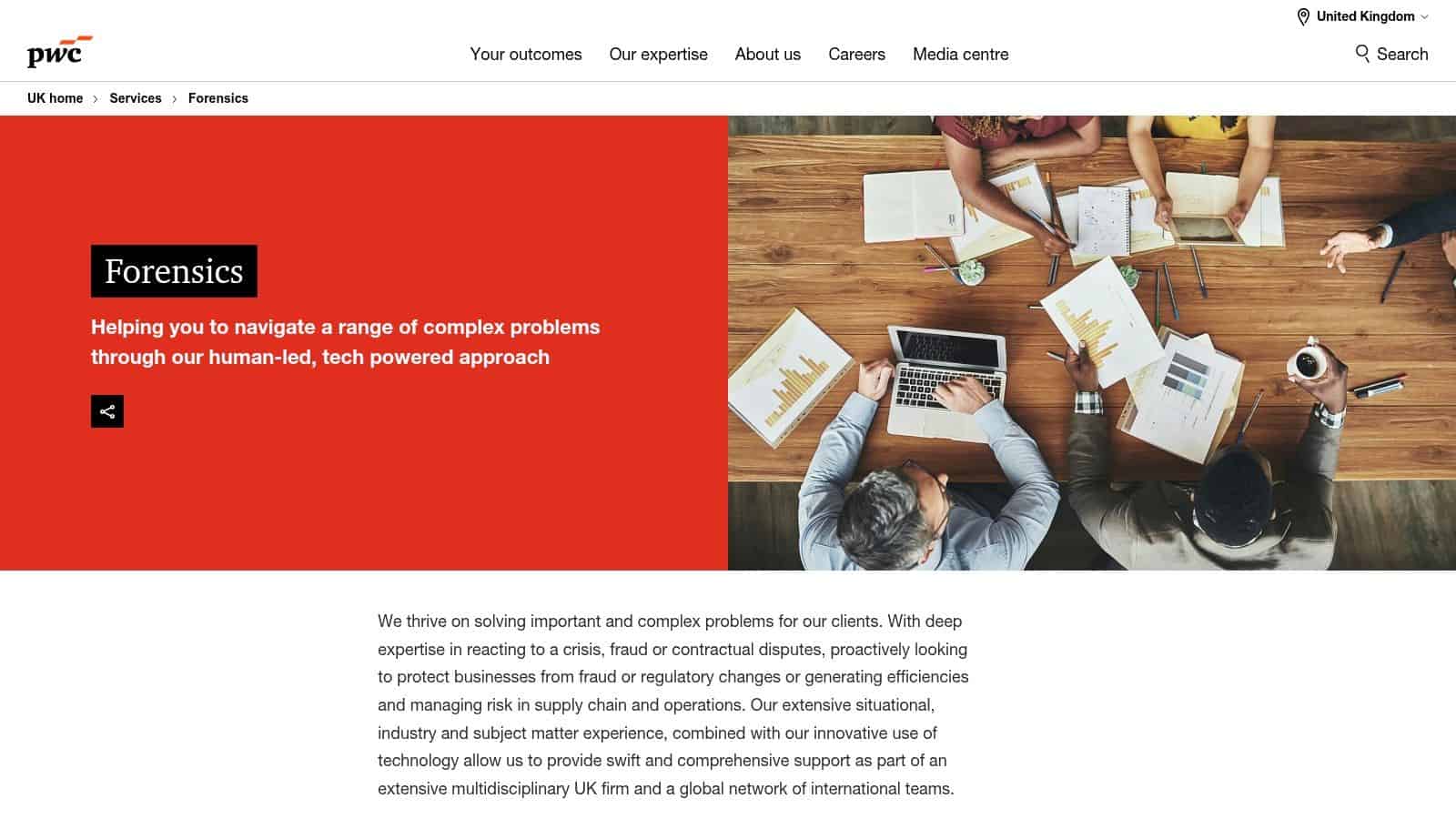 PwC UK – Forensics